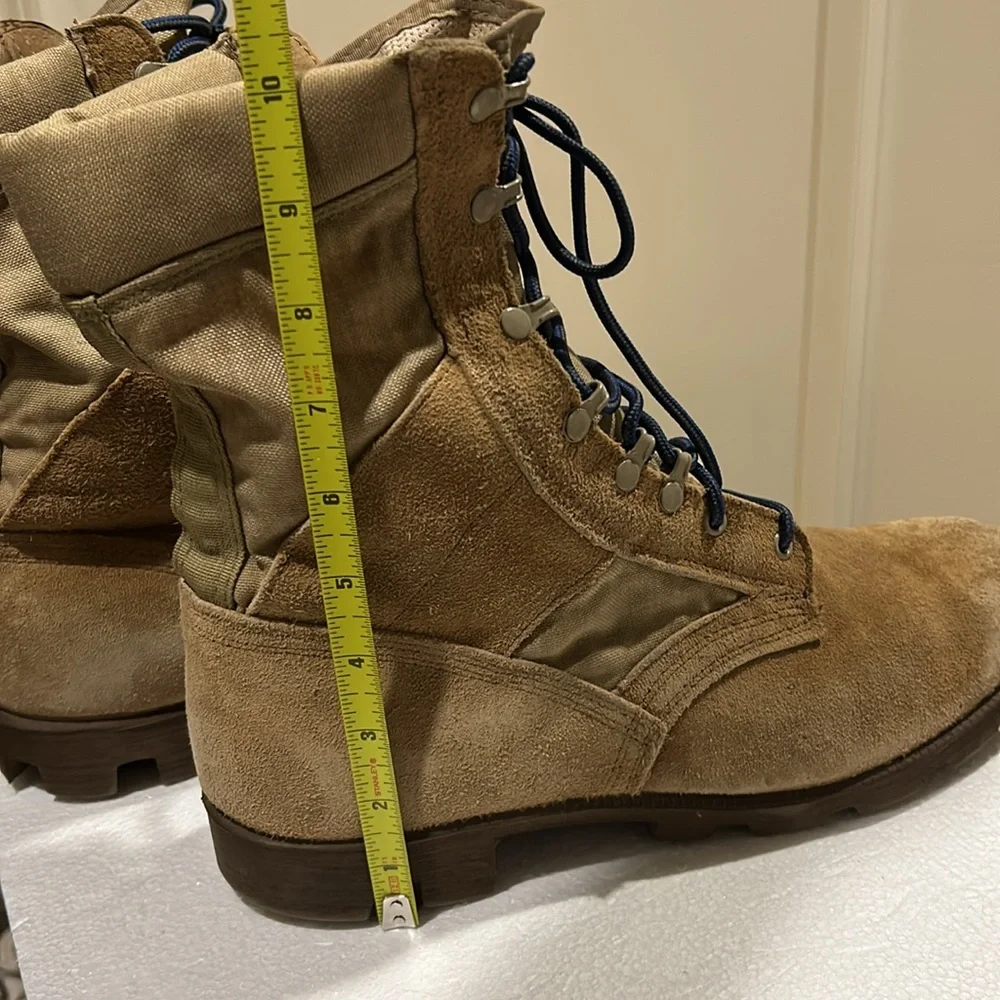 Ro-Search mens Army Combat Tactical Training lace up Boots suede canvas size 12